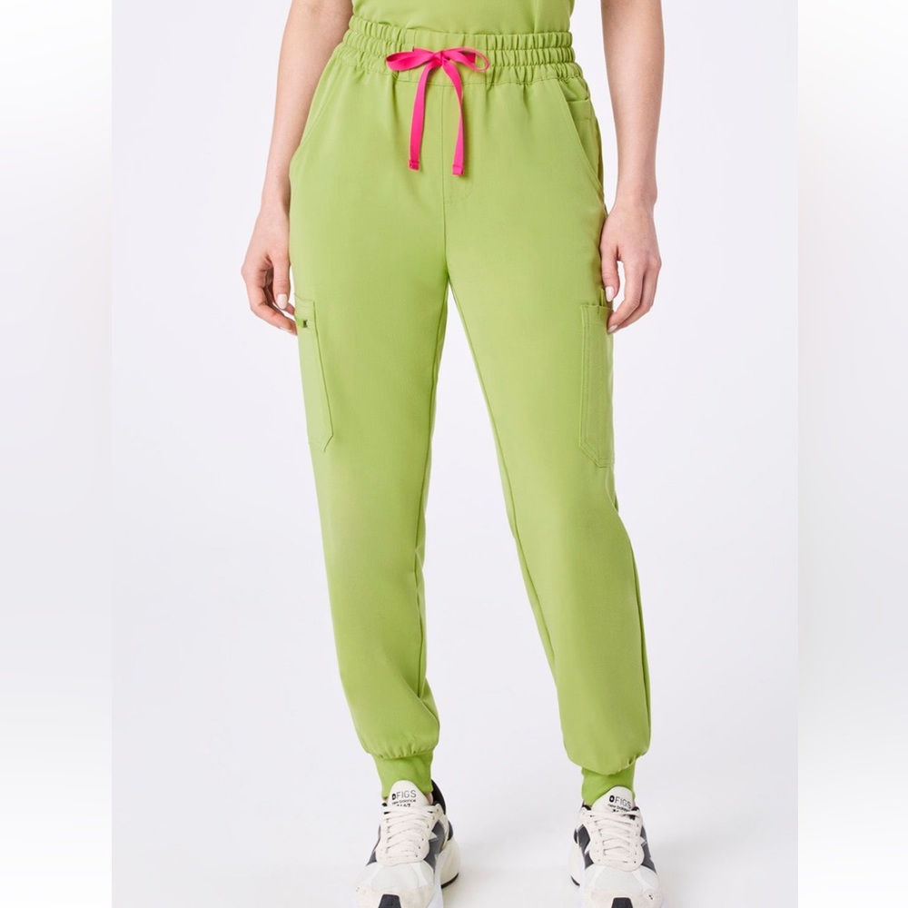 FIGS Women's High Waisted Uman Relaxed Jogger Scrub Pant-Size XL/T-Matcha Green